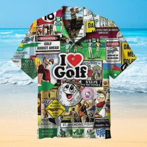 I Love Golf Hawaiian Shirt For Men Women  - Thelegend59