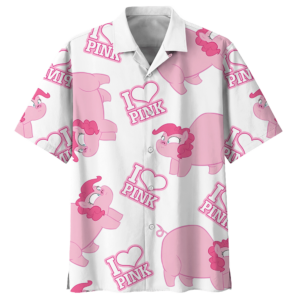 I Love Pink Pig Hawaiian Shirt For Men Women  - Thelegend59