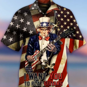 I Want You To Play Guitars Hawaiian Shirt For Men Women  - Thelegend59