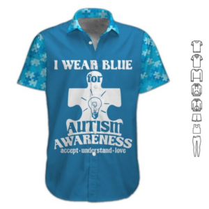 I Wear Blue Hawaiian Shirt For Men Women  - Thelegend59
