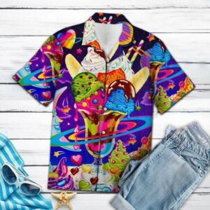 Ice Cream In The Planet Hawaiian Shirt For Men Women  - Thelegend59