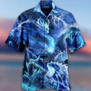 Ice Dragon Art Hawaiian Shirt For Men Women  - Thelegend59
