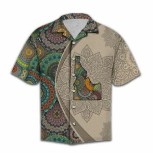 Idaho Mandala Unisex Hawaiian Aloha Hawaiian Shirtss  - Thelegend59