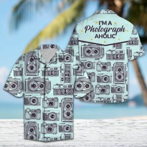 Im A Photograph Aholic Turquoise Nice Design Hawaiian Shirt For Men Women  - Thelegend59