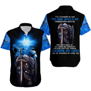 I'M A Warrior Of God Short Sleeve Hawaiian Shirt - For Men And Women - Kids  - Thelegend59