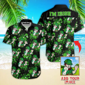 Im Irish St Patricks Day Custom Photo Aloha Hawaiian Shirt Pn303035Lb - For Men And Women - Kids  - Thelegend59