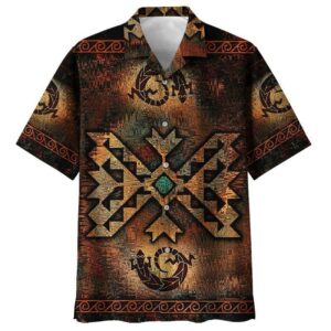 Indigenous Khaki Amazing Design Unisex Hawaiian Shirt  - Thelegend59