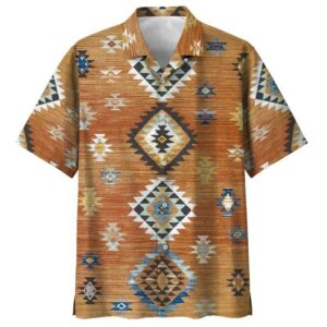 Indigenous Khaki Nice Design Unisex Hawaiian Shirt  - Thelegend59
