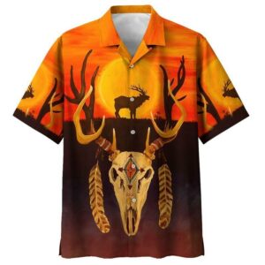 Indigenous Orange Awesome Design Unisex Hawaiian Shirt  - Thelegend59
