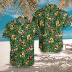 Irish Leprechaun Tropical Hawaiian Shirt For Men Women  - Thelegend59
