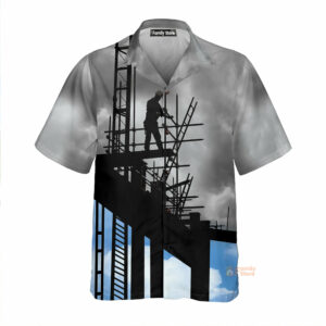 Ironworker And Sunset Hawaiian Shirt - For Men And Women - Kids  - Thelegend59