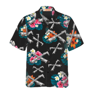 Ironworker Tropical In Black Hawaiian Shirt - For Men And Women - Kids  - Thelegend59