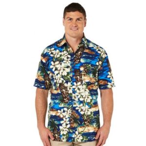 Island Blue Nice Design Hawaiian Shirt  - Thelegend59