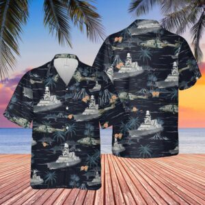 Italian Navy Andrea Doria Black Unique Design Unisex Hawaiian Shirt  - Thelegend59