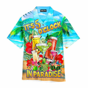 It'S 5 O'Clock Somewhere In Paradise Cocktail Hawaiian Shirts Pn303075Lb - For Men And Women - Kids  - Thelegend59
