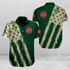 Jameson Irish Whiskey Usa Flag All Over Print 3D Aloha Summer Beach Hawaiian Shirt  - Thelegend59