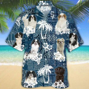 Japanese Chin Hawaiian Shirt - For Men And Women - Kids  - Thelegend59