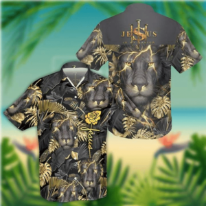 Jesus And Lion Aloha Hawaiian Shirt - For Men And Women - Kids  - Thelegend59
