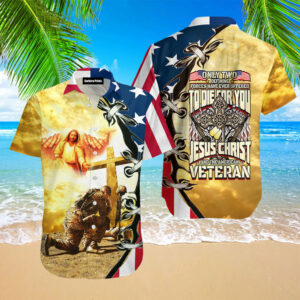 Jesus Christ And Us Veteran Aloha Hawaiian Shirts For Men And For Women - For Men And Women - Kids  - Thelegend59