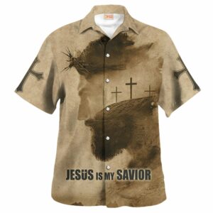 Jesus Earth Brown Hawaiian Shirt - For Men And Women - Kids  - Thelegend59