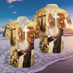 Jesus Faith Hope Love Hawaiian Aloha Hawaiian Shirtss  - Thelegend59