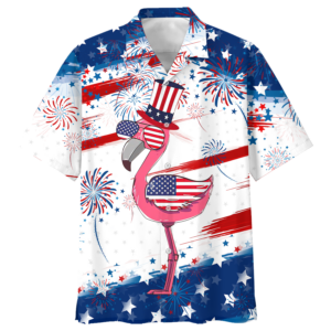Jesus Flamingo Independence Hawaiian Shirt - For Men And Women - Kids  - Thelegend59