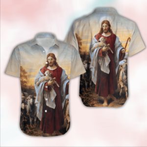 Jesus He Is Risen Easter Lamb Hawaiian Aloha Hawaiian Shirtss  - Thelegend59