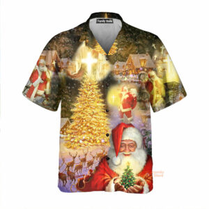 Jesus Is The Magic Of Christmas Short Sleeve Hawaiian Shirts Hawaiian Shirt - For Men And Women - Kids  - Thelegend59