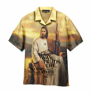 Jesus Way Truth Life Yellow Aloha Hawaiian Shirts For Men An For Women - For Men And Women - Kids  - Thelegend59