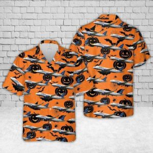 Jetblue Airbus A320-200 Pumpkin Halloween Hawaiian Shirts - Beach Shorts  - Thelegend59