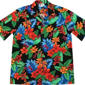 Jungle Dream Black Hawaiian Shirt Made In Hawaii - Summer Hawaiian Shirts - Beach Hawaiian Shirtss  - Thelegend59