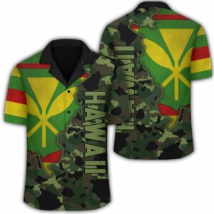 Kanaka Flag Camo Pattern Hawaiian Shirt - Chad Style - Ah  - Thelegend59