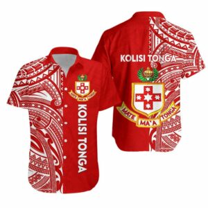 Kolisi Tonga Hawaiian Shirt Mate Ma'A Tonga Half Style  - Thelegend59
