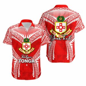 Kolisi Tonga Hawaiian Shirt Red Style  - Thelegend59