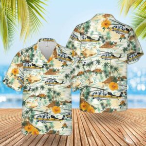 La County Fire Department Sikorsky S-70 Helicopter Hawaiian Shirts  - Thelegend59