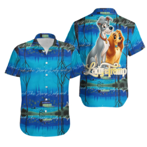 Lady And The Tramp - Lady And The Tramp Movies 492 Fan Gift Hawaiian Graphic Print Short Sleeve  - Thelegend59