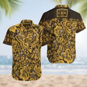 Lan Gran Reserva - Lan Gran Reserva Rioja Summer Fan Gift Hawaiian Graphic Print Short Sleeve  - Thelegend59