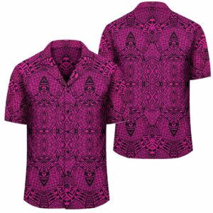 Lauhala Mix Pink Hawaiian Shirt  - Thelegend59