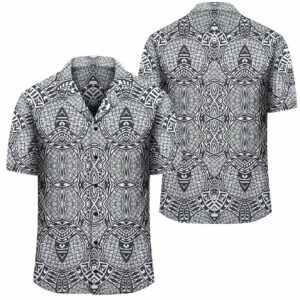 Lauhala Mix White Hawaiian Shirt  - Thelegend59