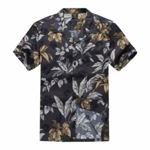 Leaf Black Nice Design Hawaiian Shirt  - Thelegend59