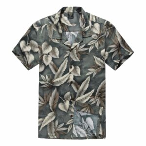 Leaf Gray High Quality Hawaiian Shirt  - Thelegend59