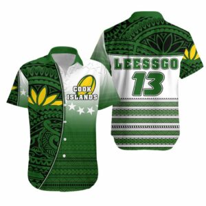 (Leessgo) Cook Islands Rugby Hawaiian Shirt Impressive Version  - Thelegend59