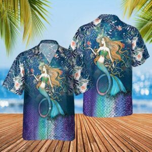 Legend Of Sea Mermaid Aloha Hawaiian Shirts  - Thelegend59