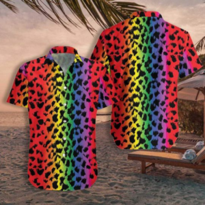 Leopard Skin Lgbt Hawaiian Shirt For Gaymer - Lesbian Hawaiian Shirt - For Men And Women - Kids  - Thelegend59
