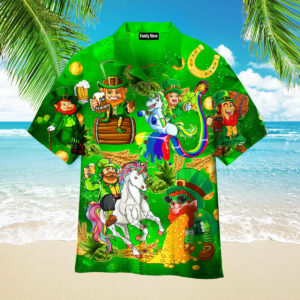 Lepricorn Leprechaun Unicorn Beer Hawaiian Shirts Pn303085Lb - For Men And Women - Kids  - Thelegend59