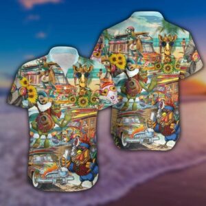 Lets Dance In The Sun Hippie Life Unisex Hawaiian Aloha Hawaiian Shirtss  - Thelegend59