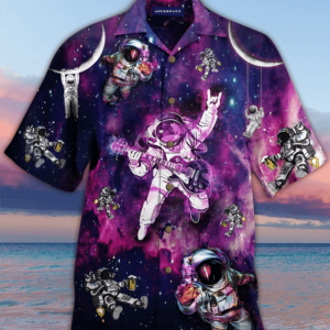 Let'S Rock Astronaut Unisex Hawaiian Aloha Hawaiian Shirtss  - Thelegend59
