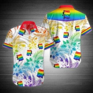 Lgbt Flag Full Printing Hawaiian Shirts  - Thelegend59