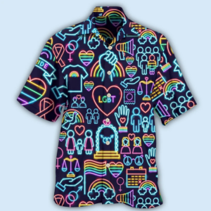 Lgbt Pride Hawaiian Shirt - For Men And Women - Kids  - Thelegend59
