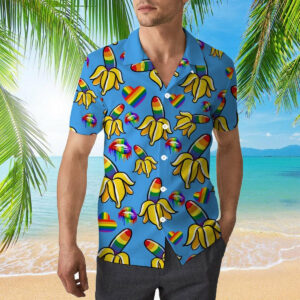 Lgbt Pride Hawaiian Shirts - Banana Pride Hawaiian Shirt - For Men And Women - Kids  - Thelegend59